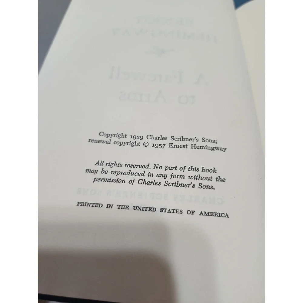 Charles Scribner's Sons Hardcover Editions Ernest Hemingway Novels‎ Three Books